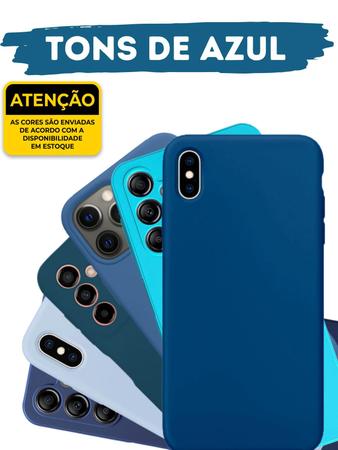 Imagem de Capinha Silicone Protetora + Película de Vidro Compatível com A10 / A10s / A11 / A12 / A13 4G / A13 5G / A14 4G / A14 5G