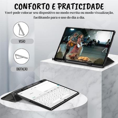 Imagem de Capinha Tpu Auto Sleep Para Tab S7 11 T875 + Película Vidro