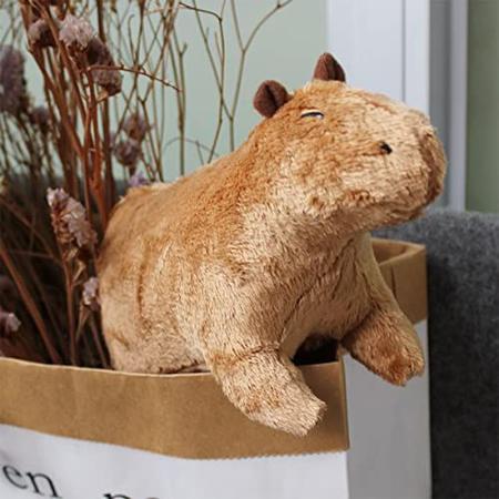 Capivara Roedor Brinquedo de pelúcia, bonito desenho animado Capivara  Stuffed Animal, Heal Your Mood, Super Soft Brown Doll Toy Figure, Animais  Selvagens Rastejando Brinquedos de pelúcia para crianças Amantes adultos -  HOTBEST 