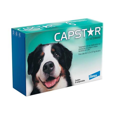Imagem de Capstar 57mg para Cães de 11,5 a 57kg com 6 Comprimidos