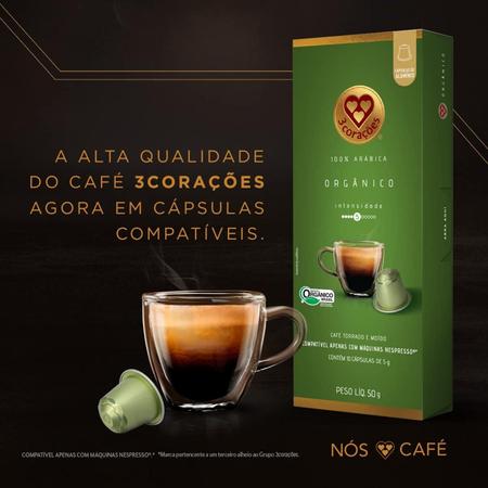 Imagem de Cápsula De Café Orgânico Tres (Nespresso) 10X5G (3 Caixas)