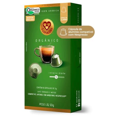 Imagem de Cápsula De Café Orgânico Tres (Nespresso) 10X5G (3 Caixas)