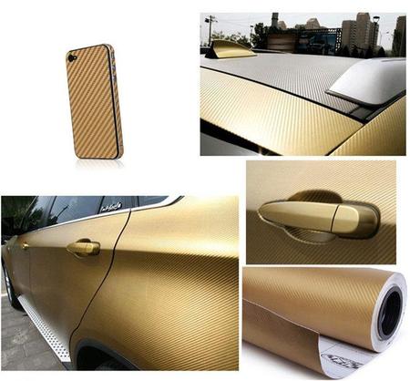 Imagem de Car Wrap Sheet Roll Film Stick 3D Fiber 50x127cm
