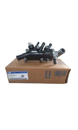 Carcaça Válvula Termost Completa Ford Motor Zetec Rocam Orig Imagem de Carcaça Válvula Termost Completa Ford Motor Zetec Rocam Orig