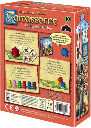 Carcassonne Sob a Grande Tenda - Expansão 10 - Jogo de Tabuleiro Estratégia  Medieval - Família e Adultos - 2-6 Jogadores - Z-Man Games - Outros Jogos -  Magazine Luiza