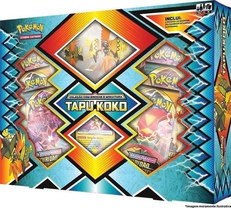Card Game Pokémon Tcg Box Sol E Lua Tapu Koko Lacrada Copag - Deck de  Cartas - Magazine Luiza