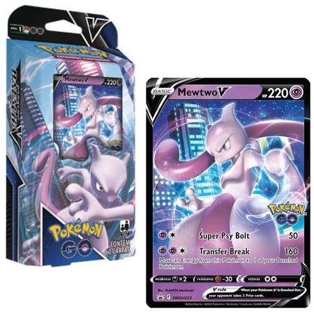 Jogo de Cartas Pokémon - Batalha V - Mewtwo V - Pokémon GO - Copag - Deck  de Cartas - Magazine Luiza