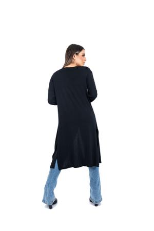 Imagem de Cardigan Feminino Plus Size Casaco Longo Kimono Sobretudo