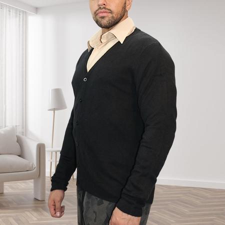 Imagem de Cardigan Masculino Pulôver Chenille Tricot Moda Estilo