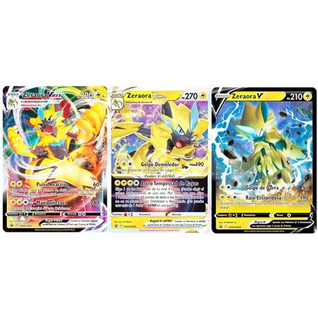 Cartas - Box Pokemon - Colecao de Batalha - Zeraora Vmax e V-Astro COPAG DA  IA - Deck de Cartas - Magazine Luiza