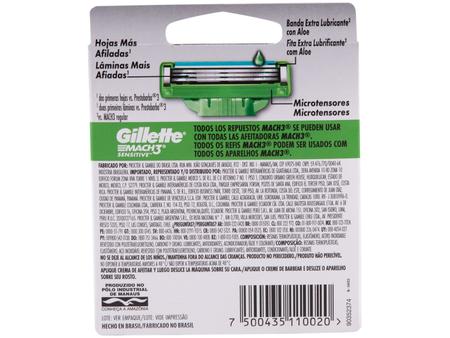 Imagem de Carga Gillette Mach3 Sensitive