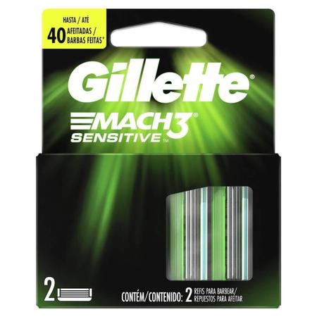 Imagem de Carga Gillette Mach3 Sensitive Embalagem com 2 Unidades