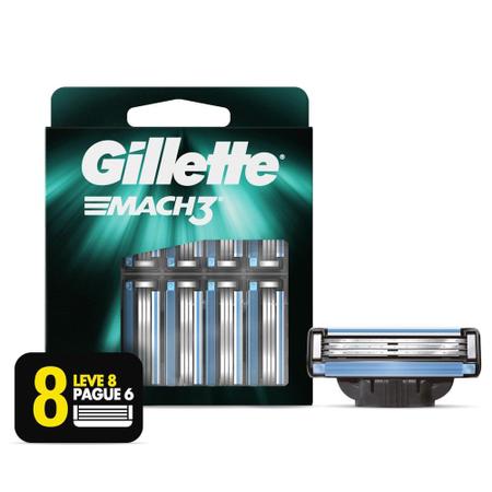 Imagem de Carga para Aparelho de Barbear Gillette Mach3 Leve 8 Pague 6