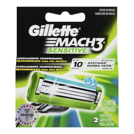 Imagem de Carga Para Aparelho De Barbear Gillette Mach3 Sensitive 2 Un