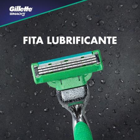 Imagem de Carga Para Aparelho de Barbear Gillette Mach3 Sensitive Refil 8 Cartuchos