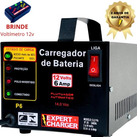 Imagem de Carregador Baterias Automotivo 12v Até 150 Amperes + Voltímetro - 2 anos de garantia