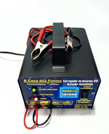 Imagem de Carregador De Bateria Automotivo 12v Carro E Moto Cf5 Inteligente