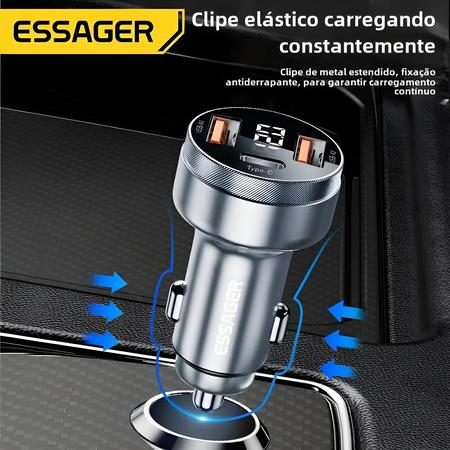 Imagem de Carregador De Carro USB C De Porta Dupla 80W De Carregamento Rápido Para iPhone 13 Xiaomi Samsung