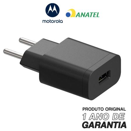 Imagem de Carregador de Parede Rapido Motorola 10W - Usb-A sem Cabo - Moto C Plus, E4, E4 Plus, E5, E5 Play, E6 Play, E6 Plus, E6s,  E6i, E7, E7 Power,  E7 Plus