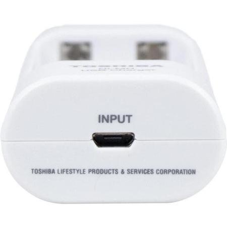Carregador de Pilha USB TNHC-6GME4 CB (C/4 Pilhas AA 2000 MAh) Toshiba F002 Imagem de Carregador de Pilha USB TNHC-6GME4 CB (C/4 Pilhas AA 2000 MAh) Toshiba F002