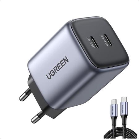 Carregador GaN USB Tipo C Power Delivery 100W (2 USB C + 2 USB A)