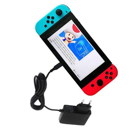 Imagem de Carregador Para Nintendo Switch e Nintendo Switch Lite Fonte 100-240v Bivolt