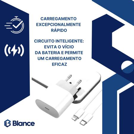 Imagem de Carregador PD Turbo USB-C Compatível Com iPhone X, XR ,11 12, 13 e 14