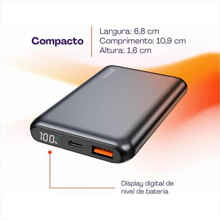 Imagem de Carregador Portátil 10.000mah Powerbank PB10K20WSG Geonav