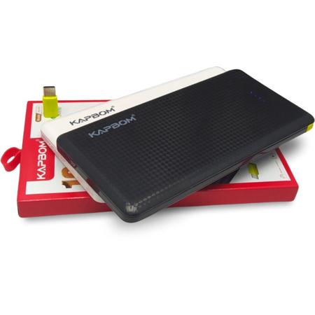 Imagem de Carregador Portatil 10000mAh Slim Power Bank KAPBOM - KA-951