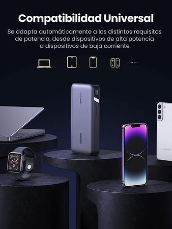 Imagem de Carregador Portátil 145W Power Bank 25000Mah- Cinza Espacial