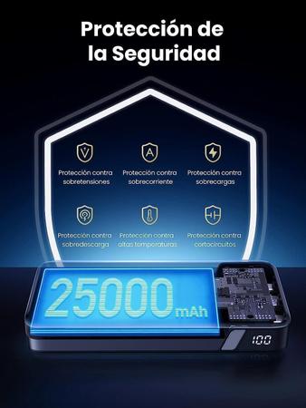 Imagem de Carregador Portátil 145W Power Bank 25000Mah- Cinza Espacial