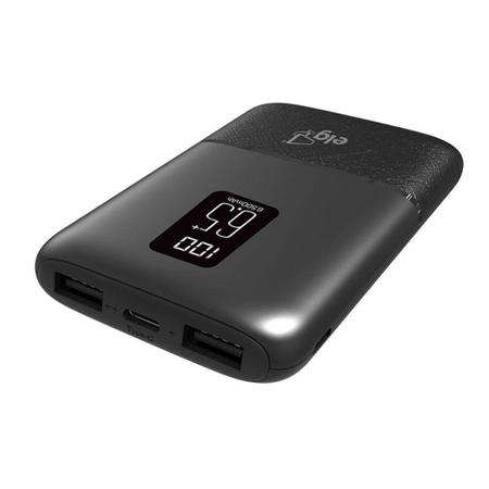 Imagem de Carregador Portátil ELG 6.500mAh Com Display Digital Preto - PB65LCD