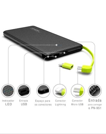 Imagem de Carregador Portátil Power Bank 10.000mah p/ todos os modelos - pineng