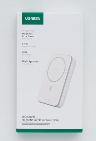 Imagem de Carregador Portátil UGREEN Power Bank 10000mAh sem fio magnético indução USB-C 20W PD QC 3.0 