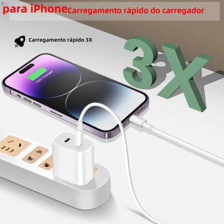 Imagem de Carregador Rápido Dual USB-C 40W PD - QC4.0/3.0 - Compatível com iPhone 15/14/13