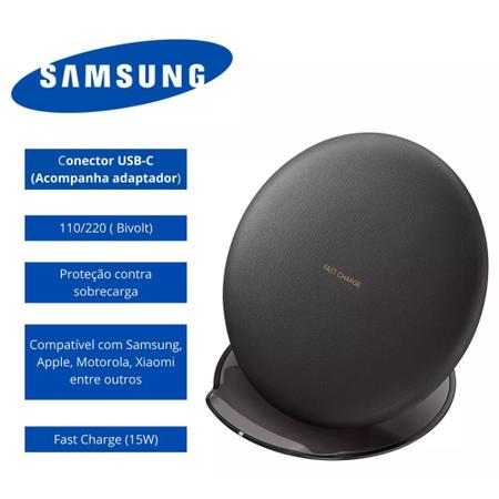 Imagem de Carregador Samsung Wireless Fast Indução Sem Fio Premium