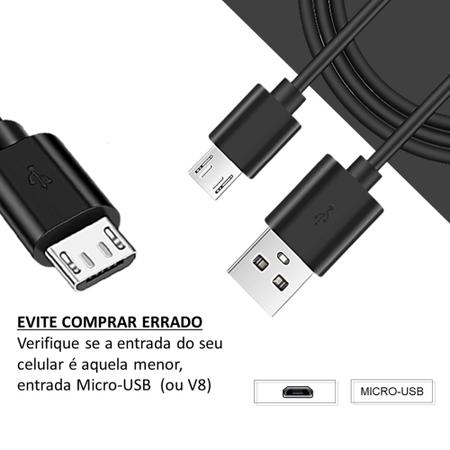 Imagem de Carregador Turbo Carga Rápida 5V4.0 30W Para Celular Smartphone Cabo Micro-USB - LE1MICRO