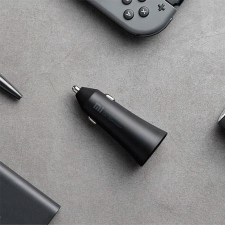 Official Xiaomi Black 37W USB-A Dual Port Car Charger