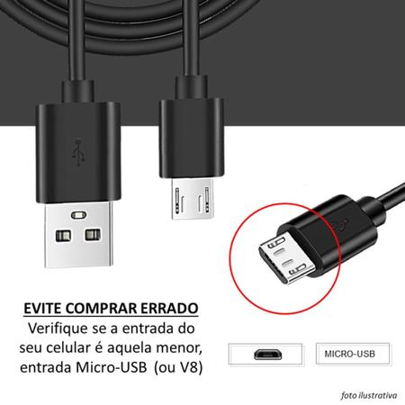 Imagem de Carregador Veicular Carga Rápida Entrada USB-C com Cabo Micro-USB 1m - MOSJV100I