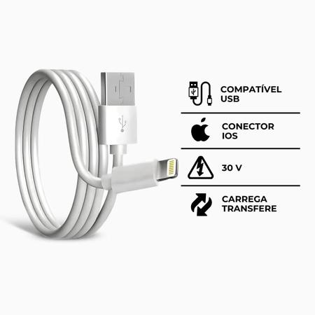 Imagem de Carregamento Rápido com Cabo Lightning - Conector USB para iphones