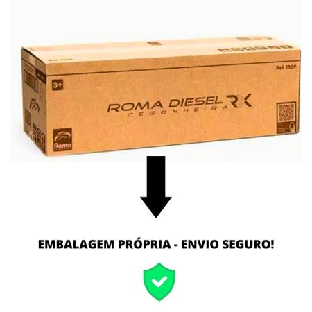 Brinquedo Carreta Caminhão Cegonheira Gigante Diesel Rx Branco 1309 - Roma  - Roma Brinquedos - Caminhões, Motos e Ônibus de Brinquedo - Magazine Luiza