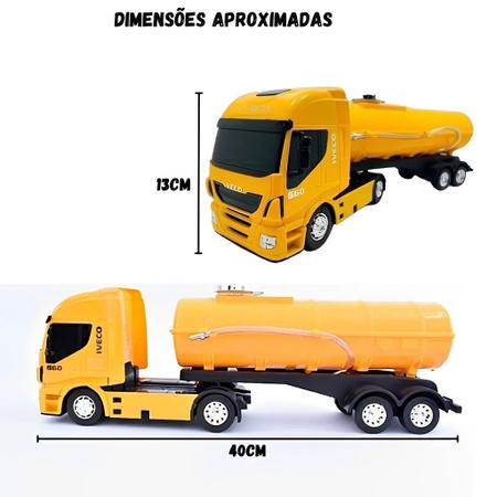 Iveco Tanque Amarelo Zero Km Bitrem Brinquedo Hi S Way