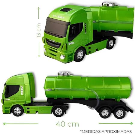 Caminhão Brinquedo Miniatura Iveco Hi Way Tanque 340