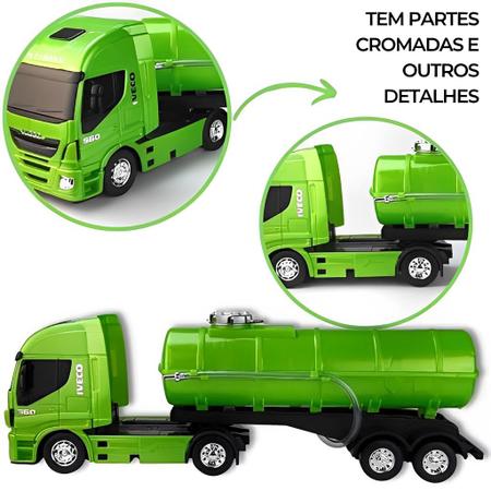 Caminhão Brinquedo Miniatura Iveco Hi Way Tanque 340