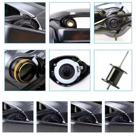 Carretilha Carretel de Pesca Shimano Curado Dc 151 Xg 8.5:1 Drag 5kg 7rol Esquerda Imagem de Carretilha Carretel de Pesca Shimano Curado Dc 151 Xg 8.5:1 Drag 5kg 7rol Esquerda