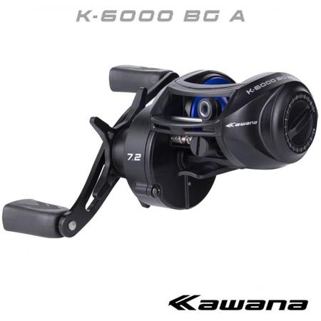 Imagem de Carretilha Kawana k-6000 BG Drag 6,8kg Anti Cabeleira Azul