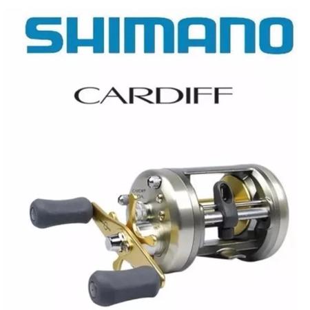 Imagem de Carretilha Pesca Shimano Fishing Cardiff 300 A 5 Rolamentos Veloc 5.8:1 Drag 4,5Kg Manivela Direita