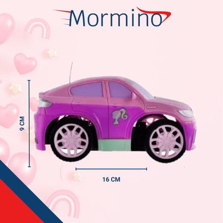 Carrinho de Controle Remoto Barbie Style Machine 3 Funções Candide Rosa