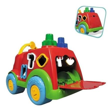 Carrinho Bombeiro Educativo Dino - CARDOSO Imagem de Carrinho Bombeiro Educativo Dino