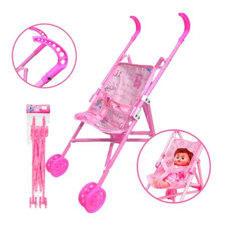 Bebe Reborn Princesa Silicone + Carrinho De Passeio Luxo